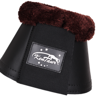 KENTAUR - Faux Leather Bell Boots w/Artificial Sheepskin