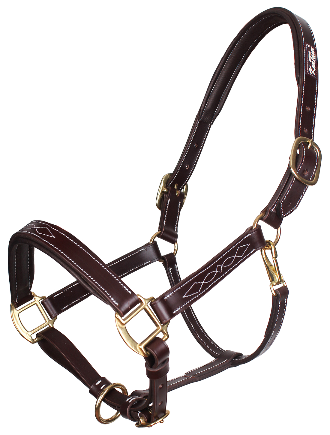 KENTAUR - Leather Halter with Decorative Stitching