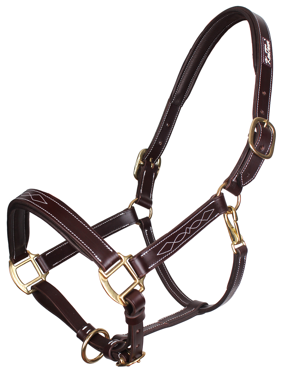 KENTAUR - Leather Halter with Decorative Stitching