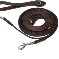 KENTAUR - Draw Reins with Leather Rope
