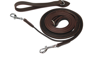 KENTAUR - Draw Reins with Leather Rope