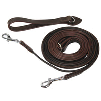 KENTAUR - Draw Reins with Leather Rope