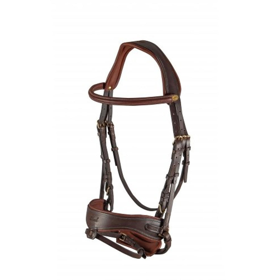 Maurel Sellerie - Bridle w/ Wide Pull-Back Noseband