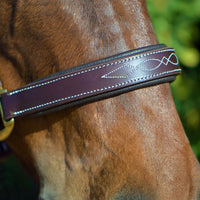 KENTAUR - Leather Halter with Decorative Stitching