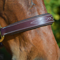 KENTAUR - Leather Halter with Decorative Stitching